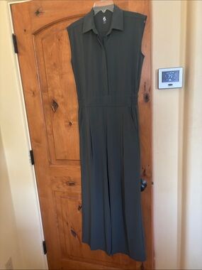 Lou & Grey Dark Green Jumpsuit NWOT